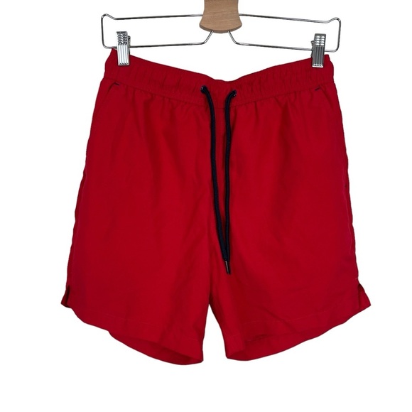 George Pair of Swim Shorts in Blue and Red Men's Size Small 28 - 30 - Picture 1 of 7